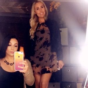 Dolls Kill Floral Sheer Dress, Size Small